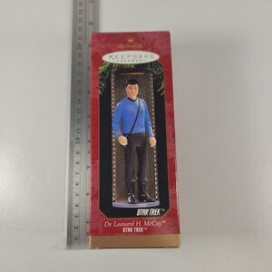 1997 Hallmark Keepsake Ornament Dr Leonard McCoy Star Trek NIB Christmas Figure